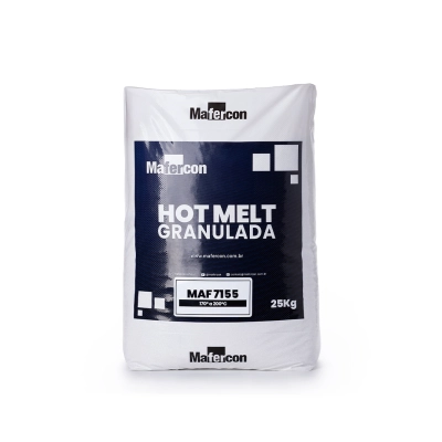 Cola Hotmelt PO Granulada Transparente Alta Temperatura - MAF 7155 - Pacote 25 kg